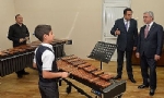 Çaykovski Müzik okulu esas onarımdan geçti-açılışta Serj Sarkisya da hazır bulundu