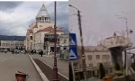 ​Azerbaycanlılar Karabağ Ulusal Meclisi binasını yıktı