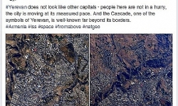 Rus astronot uzaydan çektiği Yerevan fotoğraflarını paylaştı