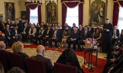 Ermeni Patrikhanesi`nde düzenlenen Noel bayramı kabul töreninde gergin anlar yaşandı