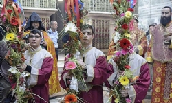 Ermeni Kilisesi Kudüs’te Tsaghkazard’ı kutladı