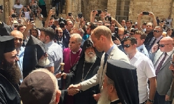 ​Prens William Kudüs’te Ermeni Patrikliği yetkilileri tarafından karşılandı