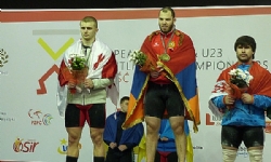 Avrupa Halter Şampiyonası`nda Ermeni sporcu altın madalya kazandı