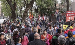 Arjantin`de PKK yandaşları Ermeni gruplarla gösteri düzenledi