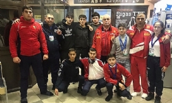 Ermeni genç sambo sporcuları Litvanya’da 2 madalya kazandı