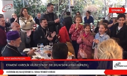 Ermeni Katolik Kilisesi’nde 2019’un Son Ayini Yapıldı