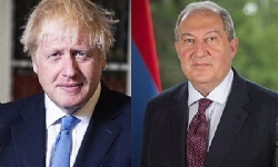 Ermenistan Cumhurbaşkanı Boris Johnson’a acil şifalar diledi