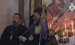 Annual Divine Liturgy held at Akhtamar’s Surb Khach Armenian Church