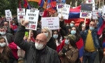 ​Paris’te Ermeniler Türkiye Büyükelçiliğinin önünde gösteri düzenledi