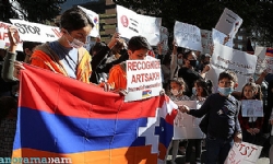 Artsakh children and women who fled their homes urge the UN not to turn a blind eye on Azerbaijani a