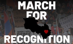 ​Los Angeles Ermenileri, Karabağ`ın tanınması talebiyle bir yürüyüş düzenledi
