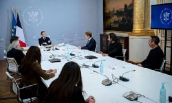 ​Fransa Cumhurbaşkanı, Ermeni toplumu temsilcileri ile bir araya geldi