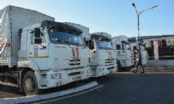 ​Rusya Acil Durumlar Bakanlığı`nın ikinci insani yardım konvoyu Karabağ`a ulaştı