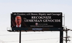 ​Billboards calling on President Biden to recognize the Armenian Genocide placed in Pennsylvania