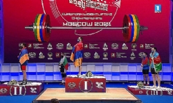 Ermenitan takımı, Avrupa Halter Şampiyonası`nda 8 madalyayla üçüncü oldu