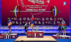 Ermenitan takımı, Avrupa Halter Şampiyonası`nda 8 madalyayla üçüncü oldu