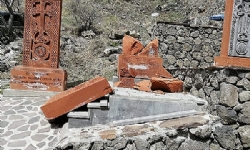 Cross stones vandalized in Armenia’s Nor Erznka