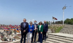 French lawmakers visit Yerablur military cemetery in Yerevan