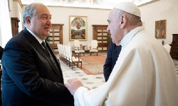 Armenian President lauds friendship, good relations with Vatican