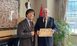 ​Japanese duduk player Yasutaka Tarumi honored with diploma for popularizing Armenian music