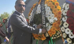 ​Hindistan Büyükelçisi, Ermeni Soykırımı kurbanlarının anısına saygı duruşunda bulundu