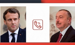 ​Fransa Cumhurbaşkanı Aliyev`i Ermenistan ile müzakereleri devam etmeye ve gerginliği azaltmaya çağı