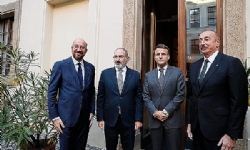 ​Pashinyan, Aliyev, Macron and Michel holding talks in Prague