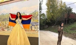​44 günlük savaşına katılan Ermeni Kız, Mrs. Europe 2022 yarışmasında 2. oldu