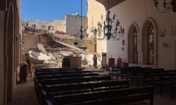 ​İskenderun Süryani Katolik Kilisesi de Depremde Hasar Aldı