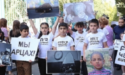​Karabağlı çocuklar Artsak`ta yaşanan yaşıtlarının haklarını geri almasını talep ediyorlar