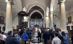 ​Belçika`daki Ermeni Kilisesi`nde ilk kez ayin gerçekleşti