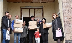 ​Tiflis Ermenilerinden Dağlık Karabağ`dan zorla yerinden edilen ailelere yardım