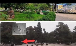 ​Stepanakert`te Azerbaycanlı vandallar bir Ermeni anıtı daha tahrip ettiler