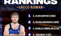 ​Ermeni güreşçi Artur Aleksanyan United World Wrestling sıralamasında birinci sırada