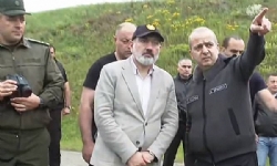 Paşinyan, Bağanis-Kirants kesiminde konuşlanan Ulusal Güvenlik Servisi`nin sınır muhafız birliklerin