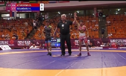 Ermeni güreşçi Azerbaycanlı rakibini 8-0 mağlup etti