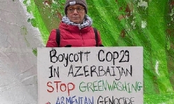 Montreal’de COP29’un Azerbaycan’da yapılmasına karşı gösteri düzenlendi