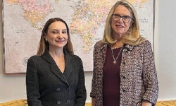 Ermenistan`ın ABD Büyükelçis ABD Kongre üyesi Miller ile Ermenistan ve Azerbaycan barış sürecini el