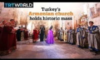 Armenians in Turkey hold historic mass in Akdamar Holy Cross Church
